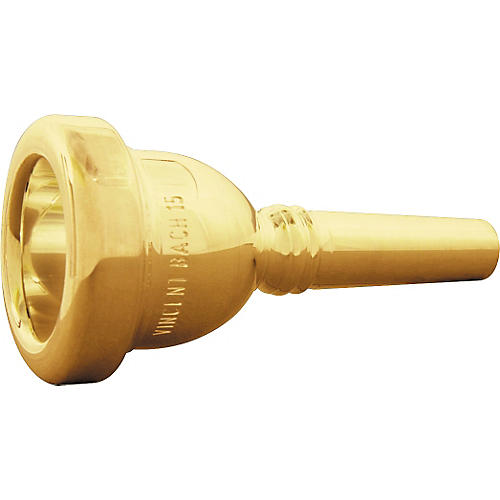 Bach Standard Series Small Shank Trombone Mouthpiece in Gold 15