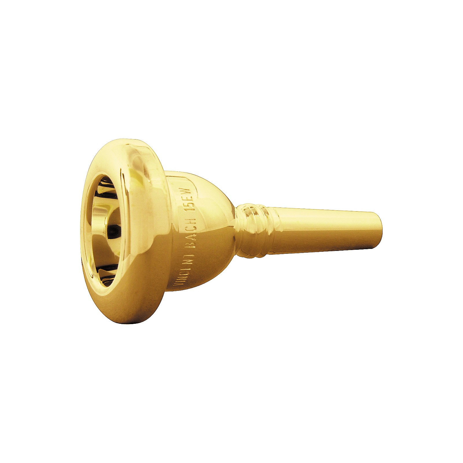 Bach Standard Series Small Shank Trombone Mouthpiece in Gold 15CW