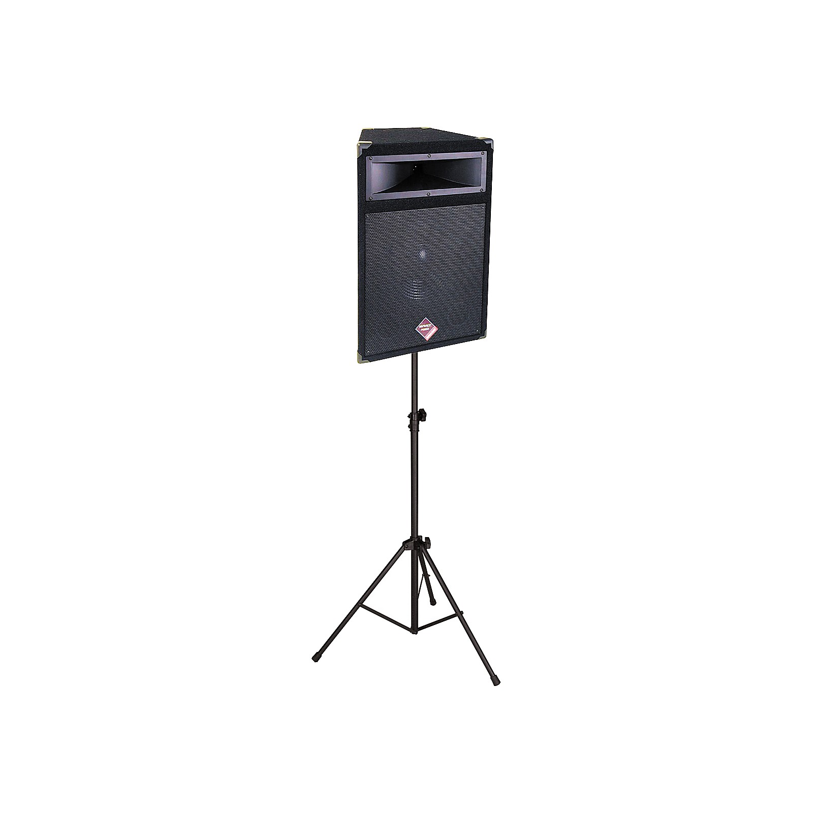 Musician's Friend Standard Speaker Stand & Nady PTS515 Speaker Upside