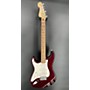Used Fender Standard Stratocaster Left Handed Electric Guitar Wine Red