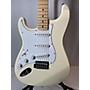 Used Fender Standard Stratocaster Left Handed Electric Guitar Alpine White