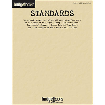 Hal Leonard Standards - Budget Book arranged for piano, vocal, and guitar (P/V/G)