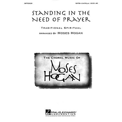 Hal Leonard Standing in the Need of Prayer SATB a cappella arranged by Moses Hogan