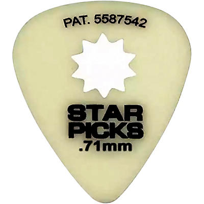 Everly Star Glow In The Dark Celluloid Guitar Picks