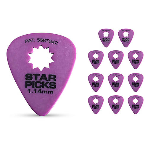 Everly Star Guitar Picks 1.14 mm 12 Pack