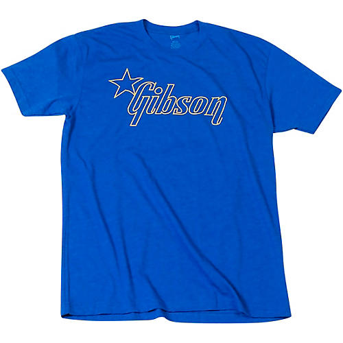 Gibson Star Logo T-Shirt Large Blue