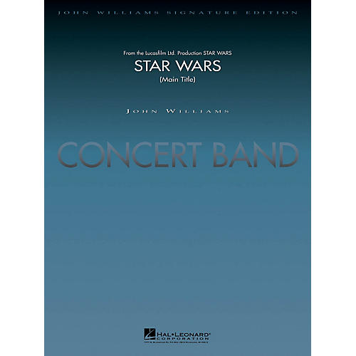 Hal Leonard Star Wars (Main Theme) (Deluxe Score) Concert Band Level 5-6 Arranged by Stephen Bulla