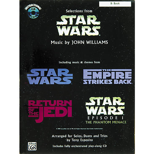 Star Wars Selections B-Flat Instrument Book & CD