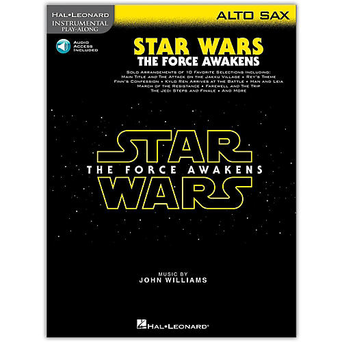 Star Wars: The Force Awakens - Alto Sax Instrumental Play-Along,  Book with Online Audio