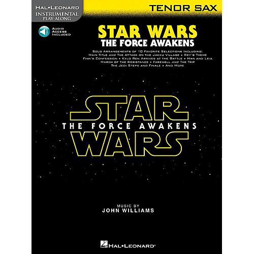 Star Wars: The Force Awakens For Tenor Sax - Instrumental Play-Along Book/Online Audio