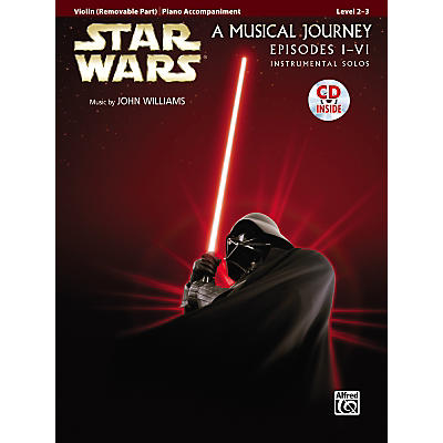 Alfred Star Wars Violin Instrumental Solos for Strings (Movies I-VI) Book & CD