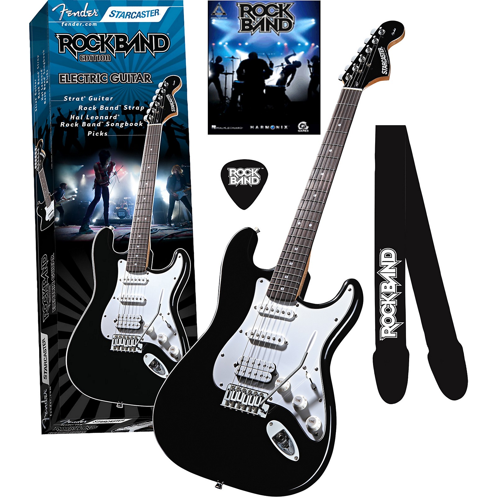Fender Starcaster Strat Rock Band Electric Guitar Value Pack | Musician ...