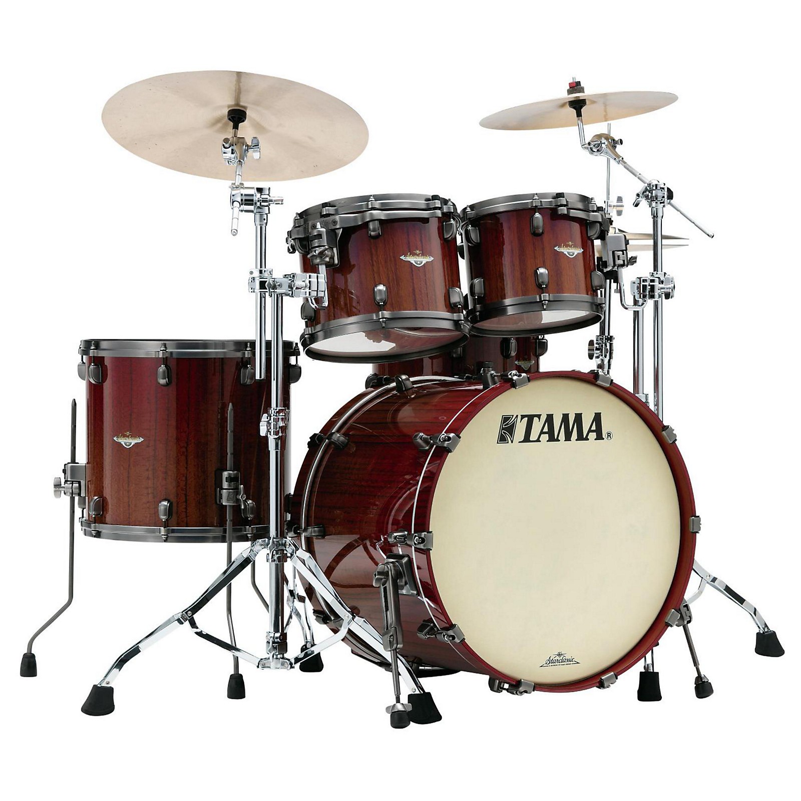 TAMA Starclassic Bubinga Exotix Tigerwood 4Piece Shell Pack with