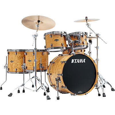 TAMA Starclassic Walnut/Birch 5-Piece Shell Pack With 22" Bass Drum and Black Nickel Shell Hardware