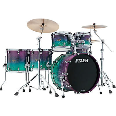 TAMA Starclassic Walnut/Birch 5-Piece Shell Pack with 22" Bass Drum & Chrome Hardware -