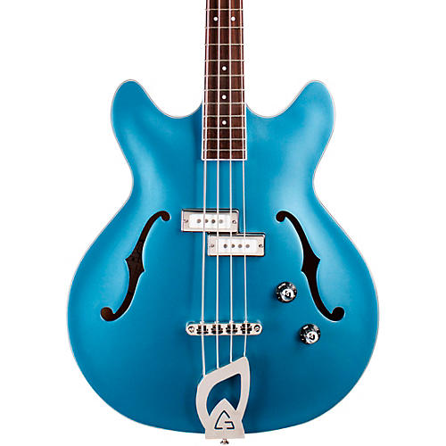 Guild Starfire I Bass Semi-Hollow Short Scale Double-Cut Electric Bass Guitar Pelham Blue