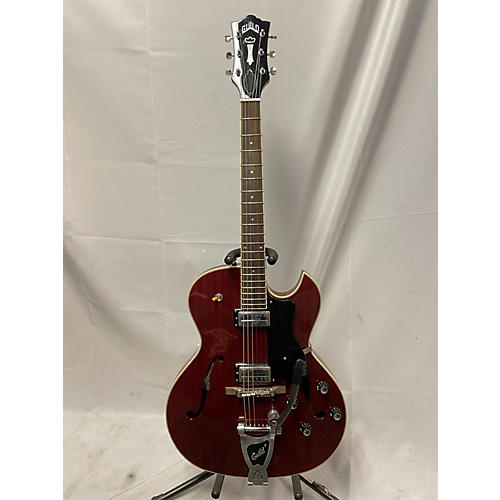 Guild Starfire III Hollow Body Electric Guitar Trans Crimson Red
