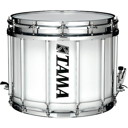 Tama Marching Starlight Marching Snare Drum with Carrier 14 x 12 in. Sugar White