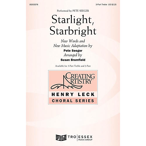 Hal Leonard Starlight, Starbright 3 Part Treble arranged by Susan Brumfield