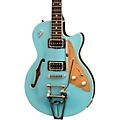 Duesenberg USA Starplayer TV Semi-Hollow Electric Guitar Silver SparkleNarvik Blue