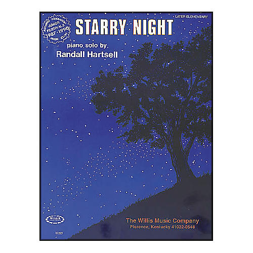Willis Music Starry Night Later Elementary Piano Solo by Randall Hartsell