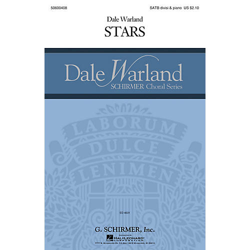 G. Schirmer Stars (Dale Warland Choral Series) SATB composed by Dale Warland