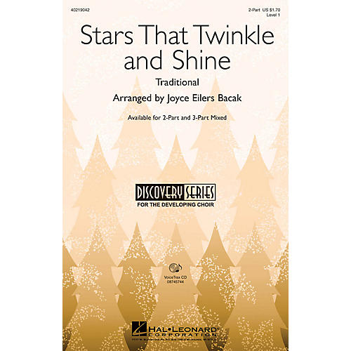 Hal Leonard Stars That Twinkle and Shine 2-Part arranged by Joyce Eilers