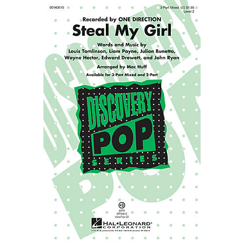 Hal Leonard Steal My Girl (Discovery Level 2) VoiceTrax CD by One Direction Arranged by Mac Huff