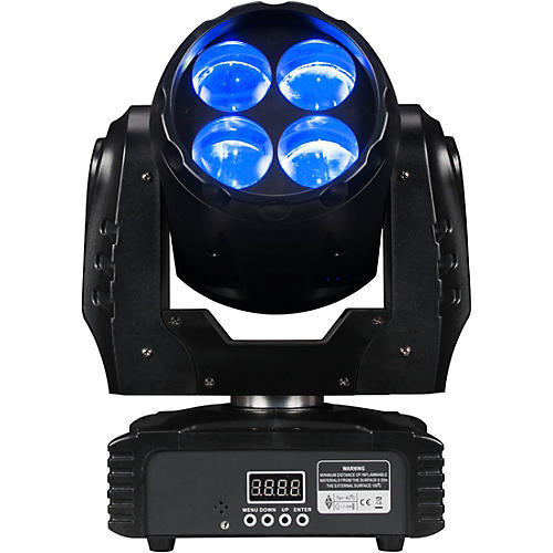 Eliminator Lighting Stealth Craze Moving-Head Mini Beam Light with Color Wheels Black