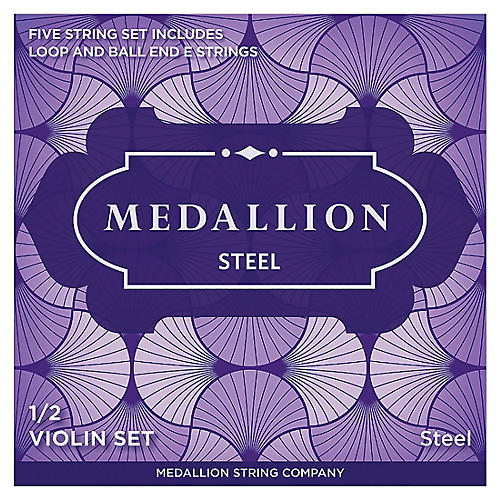 Medallion Strings Steel Violin String Set 1/2 Size, Medium