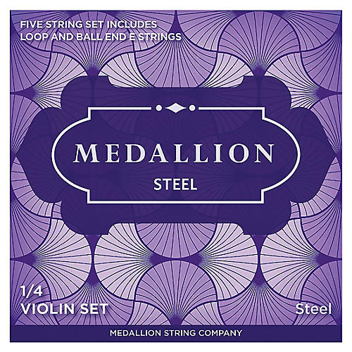 Medallion Strings Steel Violin String Set 1/4 Size, Medium