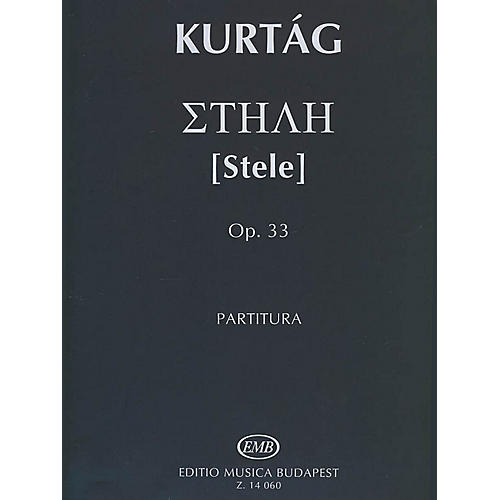 Stele Op.33 Score EMB Series by Gyorgy Kurtag