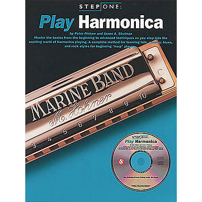 Music Sales Step One: Play Harmonica Music Sales America Series Softcover with CD Written by Jason A. Shulman