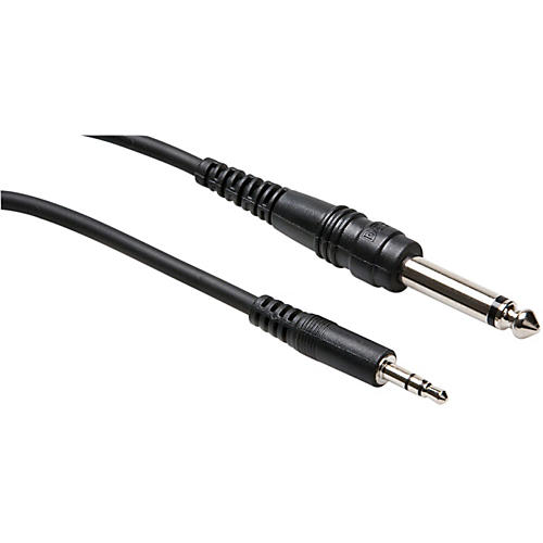 Hosa CMP110 Stereo 3.5mm Male TRS to 1/4in Male TS Mono Interconnect Patch Cable Condition 1 - Mint 10 ft.