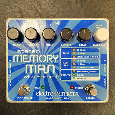 Electro-Harmonix Stereo Memory Man Hazarai Looper Effect Pedal