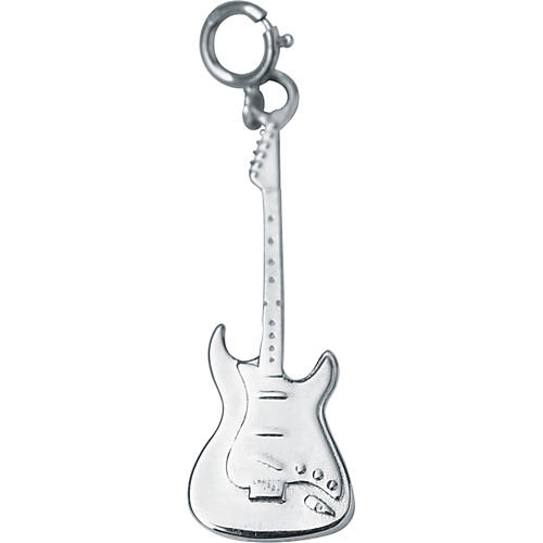 Sterling Silver Electric Guitar Pendant