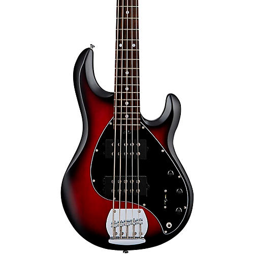 Sterling by Music Man StingRay Ray5HH Limited-Edition 5-String Bass Guitar Condition 1 - Mint Ruby Red Burst Satin