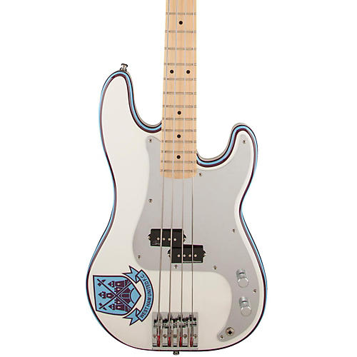 Fender Steve Harris Signature Precision Bass Electric Bass Guitar Condition 2 - Blemished Olympic White with Pinstripe 194744335624