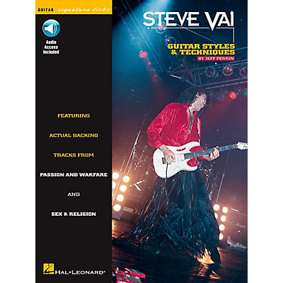 Hal Leonard Steve Vai Signature Licks Style & Techniques Book with CD