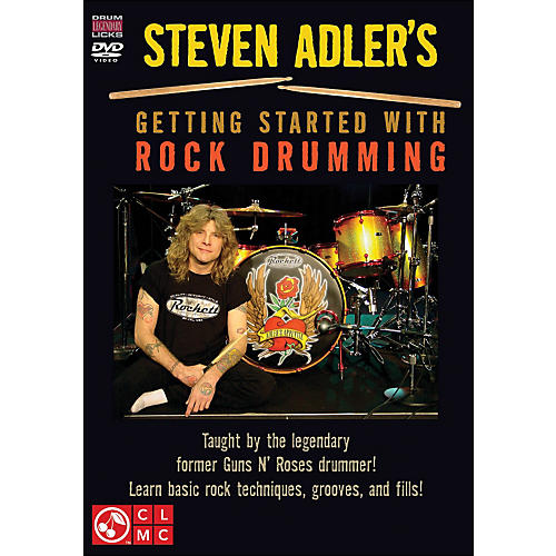 Cherry Lane Steven Adler's Getting Started with Rock Drumming (DVD)