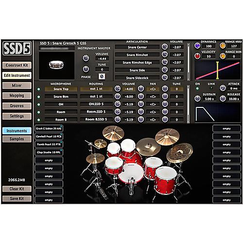 Steven Slate Audio Steven Slate Drums 5 Virtual Drum Instrument Plug-in