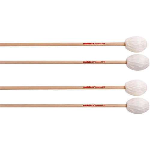 Malletech Stevens Marimba Mallets Set of 4 (2 Matched Pairs) 15