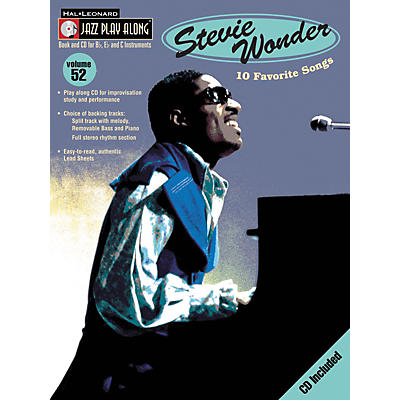 Hal Leonard Stevie Wonder - Jazz Play Along, Volume 52 (Book/CD)