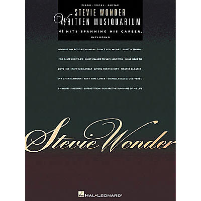 Hal Leonard Stevie Wonder - Written Musiquarium Book