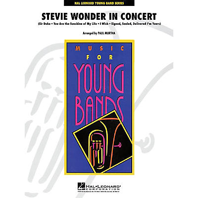 Hal Leonard Stevie Wonder in Concert - Young Concert Band Series Level 3 arranged by John Moss