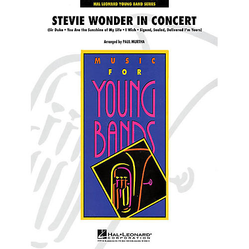 Hal Leonard Stevie Wonder in Concert - Young Concert Band Series Level 3 arranged by John Moss