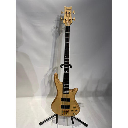Schecter Guitar Research Stiletto Custom 4 String Electric Bass Guitar Natural