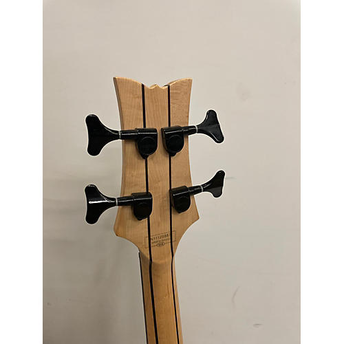 Schecter Guitar Research Stiletto Custom 4 String Electric Bass Guitar Vampyre Red Satin
