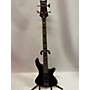 Used Schecter Guitar Research Stiletto Diamond Series 4 String Electric Bass Guitar Black Cherry