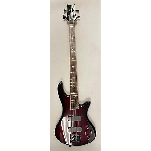 Schecter Guitar Research Stiletto Extreme 4 String Electric Bass Guitar Black